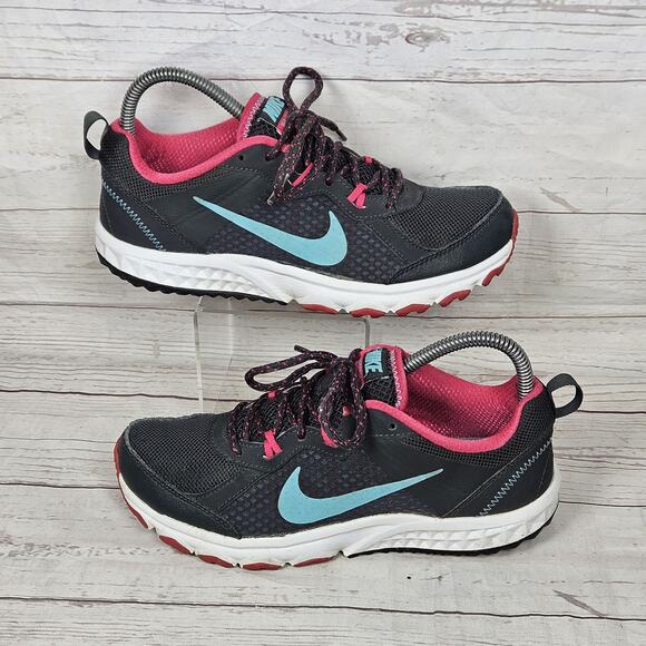 Nike Womens Wild Trail Size 8 643074-001 Black Pink Running Shoes Sneakers - Picture 1 of 7